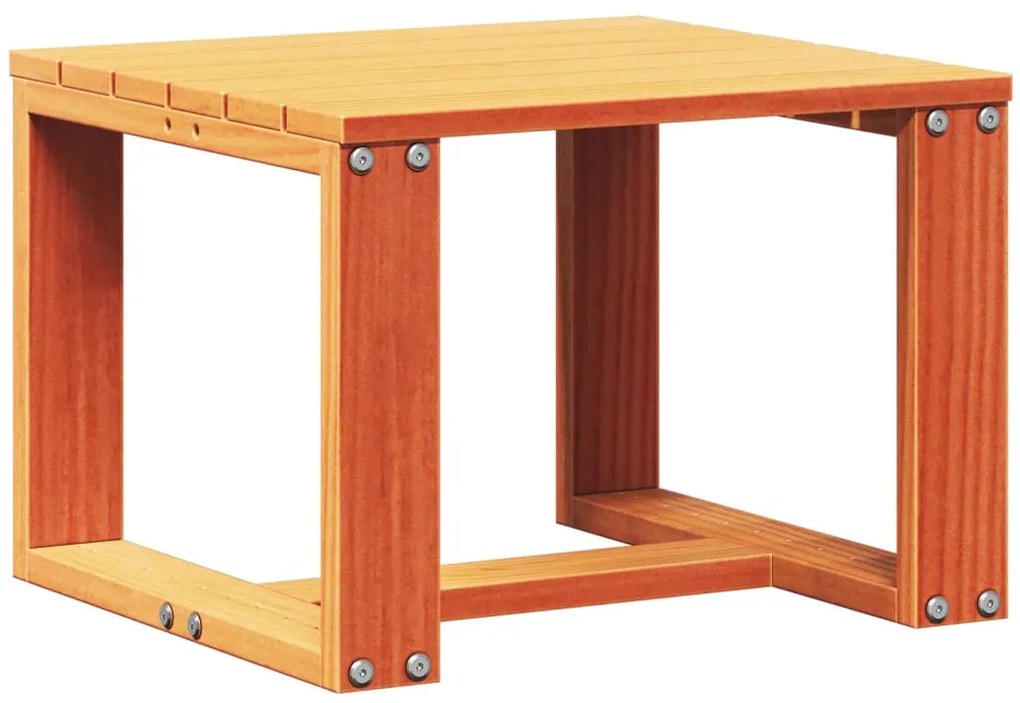 3 pcs conjunto lounge de jardim pinho maciço castanho-mel