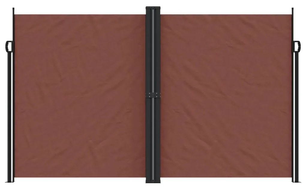 Toldo lateral retrátil 200x1200 cm castanho