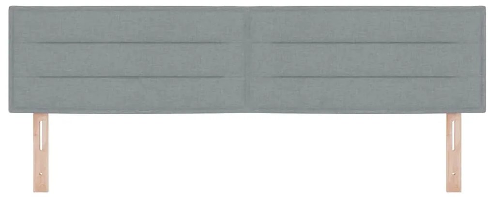 Cabeça de Cama Design de Linhas Cinza Claro 90 cm Tecido
