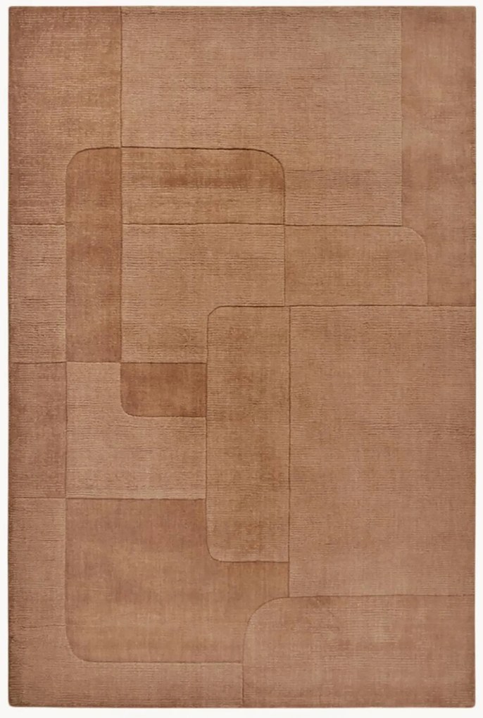 Tapete de lã com relevo Charlotte