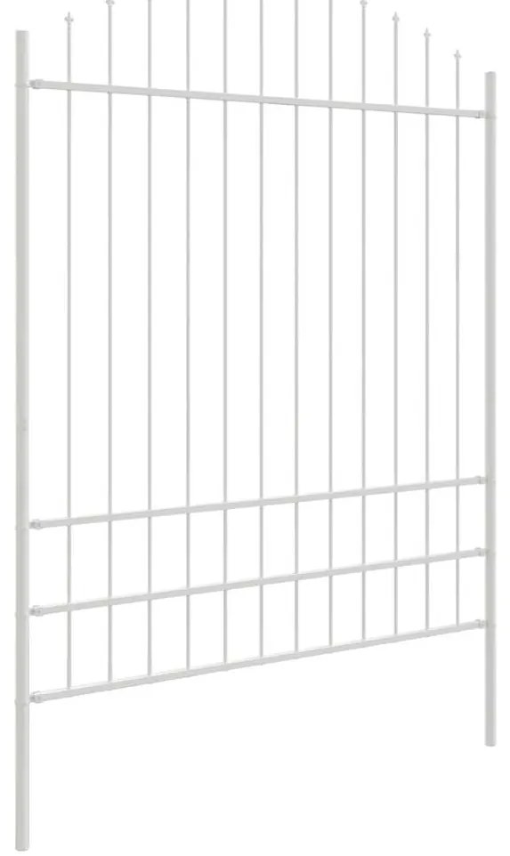 Cerca de Jardim com Topo em Arco Branco - 1,7x2 m - Aço