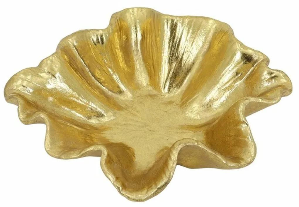 Tabuleiro DKD Home Decor Dourado Resina (19 x 16.5 x 5.4 cm)