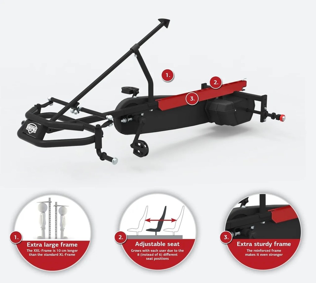 BERG BLACK EDITION XXL-BFR Kart A PEDAIS CRIANÇAS E ADULTOS +5 ANOS