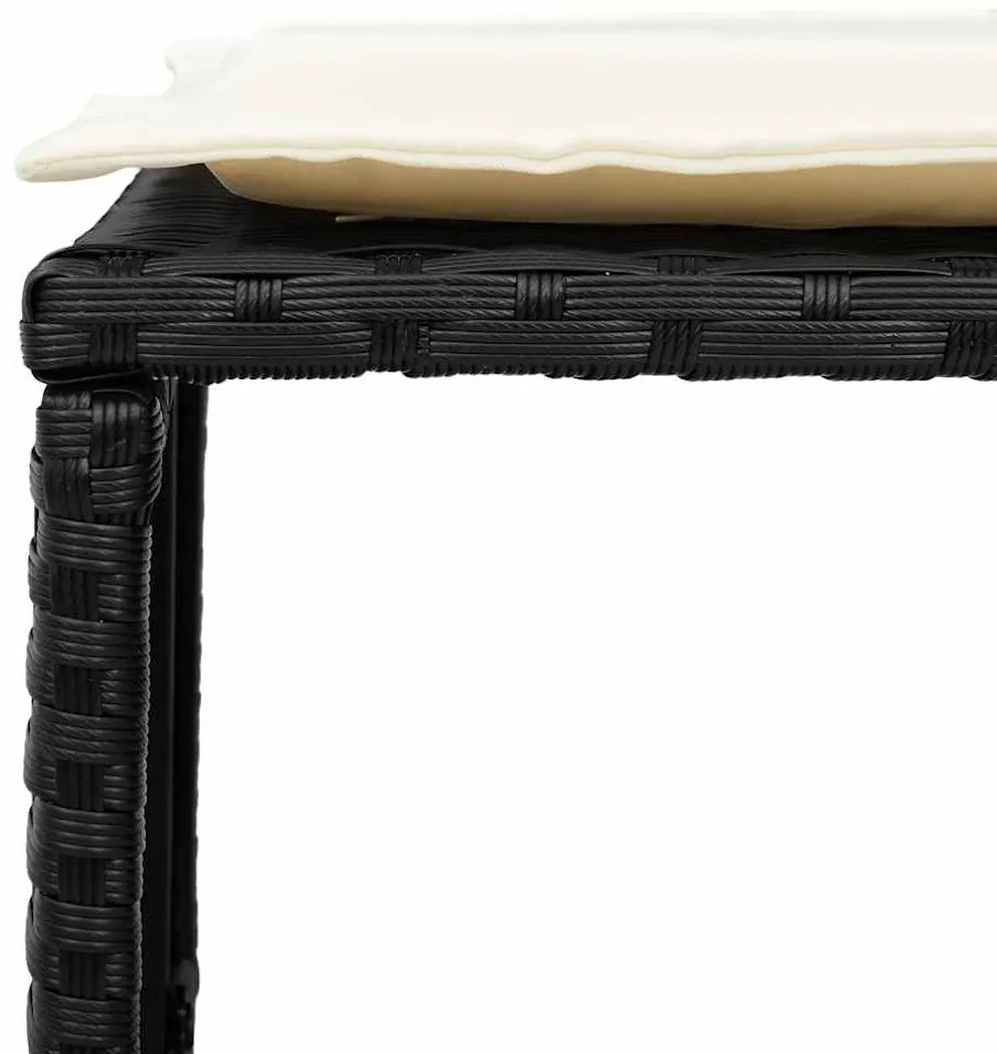 5 pcs conjunto sofás de jardim c/ almofadões empilhável vime PE