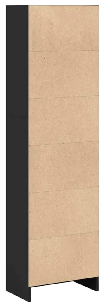 Estante 40x24x143 cm derivados de madeira preto