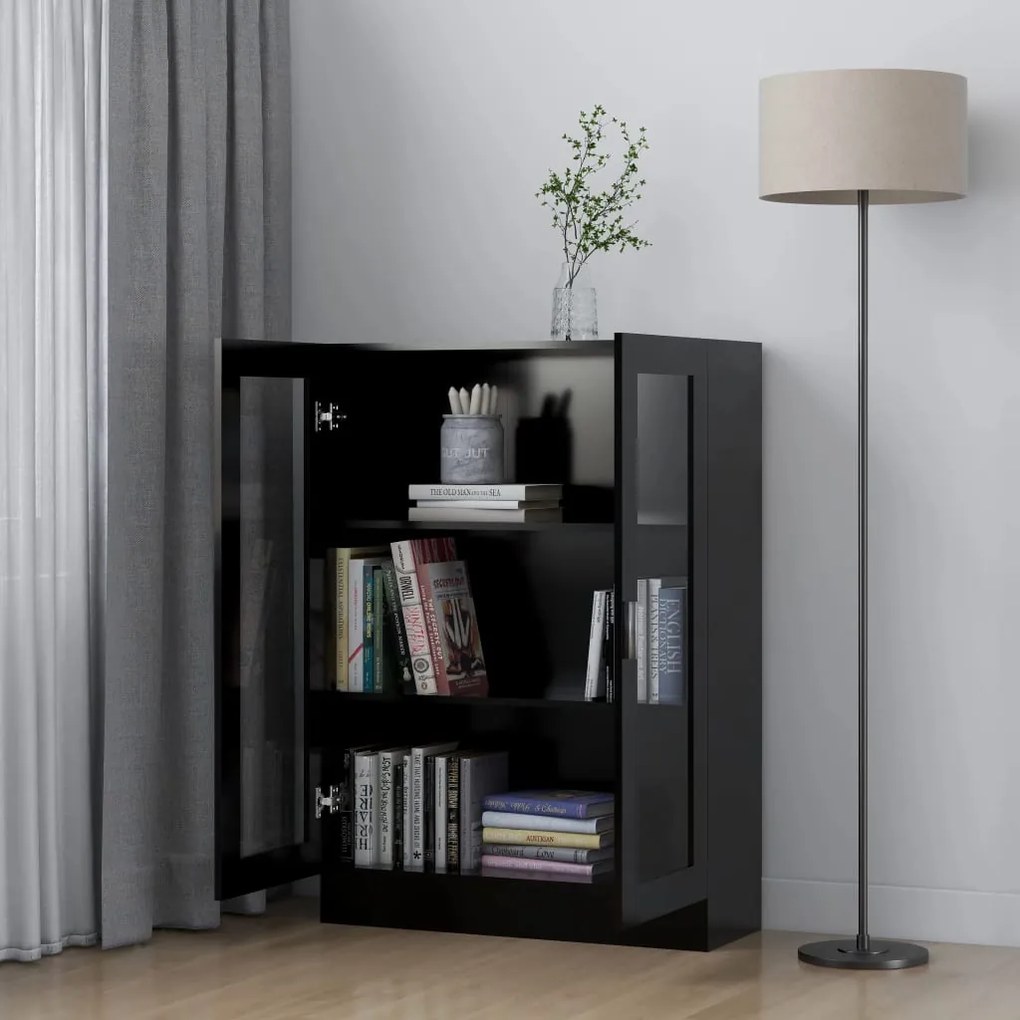 Vitrine Real de 115 cm - Preto - Design Moderno