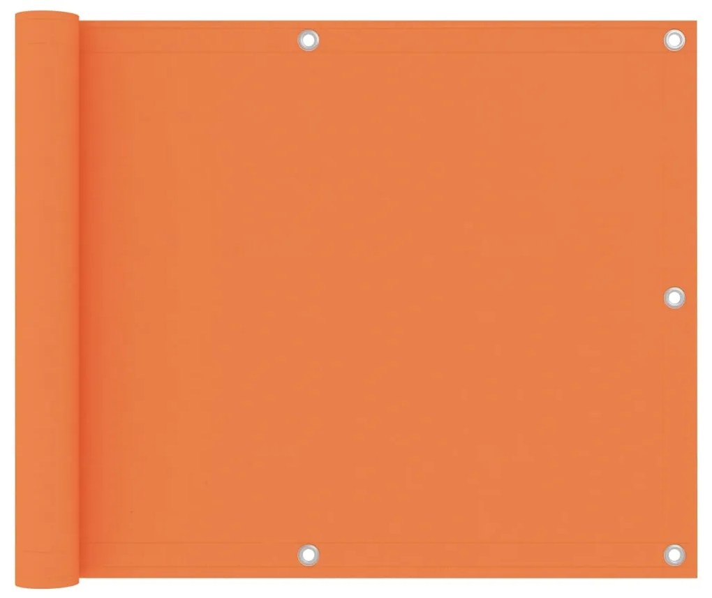 vidaXL Tela de varanda 75x400 cm tecido Oxford laranja