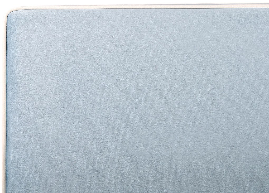 Cama de solteiro em veludo azul 90 x 200 cm TEENIE Beliani