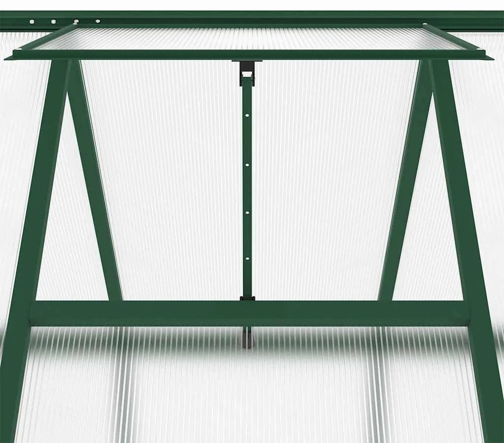 Estufa com estrutura de base 169x169x195 cm alumínio verde
