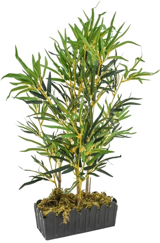 Árvore de bambu artificial 368 folhas 80 cm verde