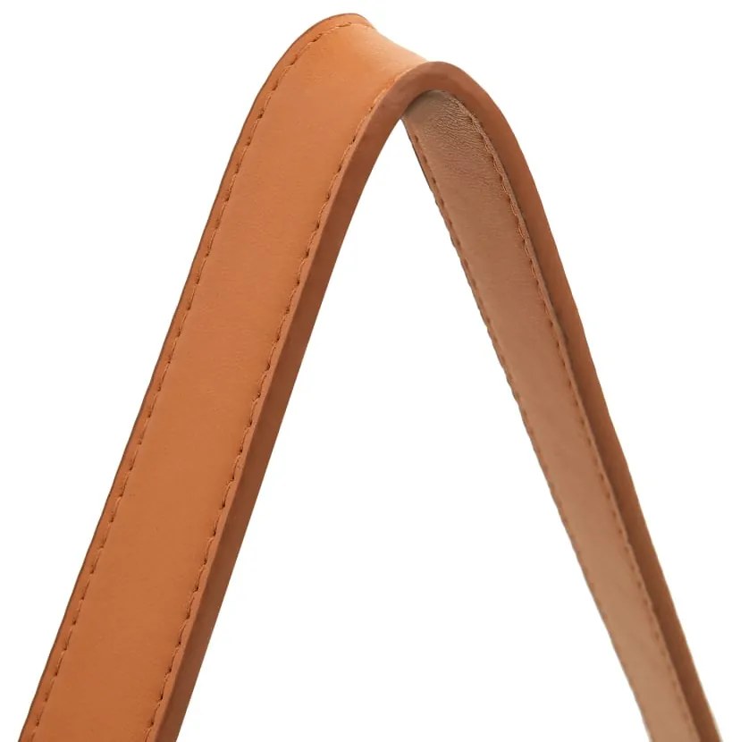 Espelho de parede com alça 40 cm prateado