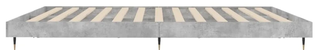 Estrutura de cama 120x200 cm derivados de madeira cinza cimento