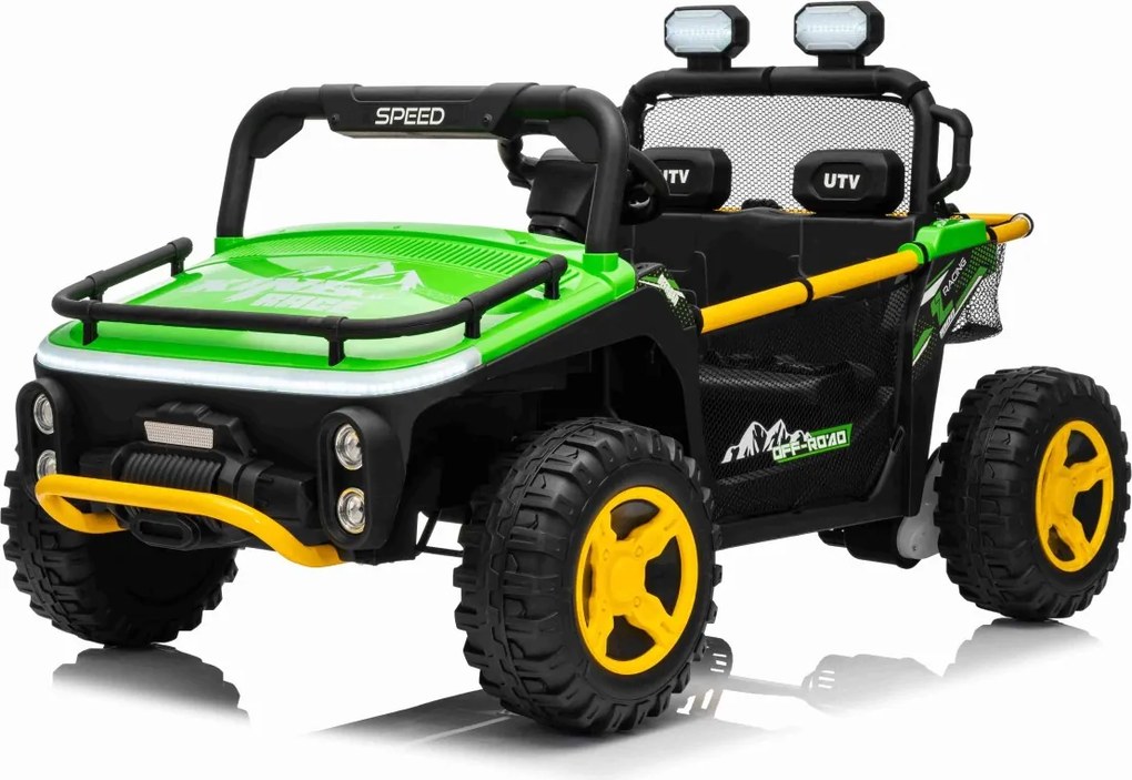 Carro elétrico para Crianças 24V Buggy UTV SPEED Rodas de espuma EVA Verde