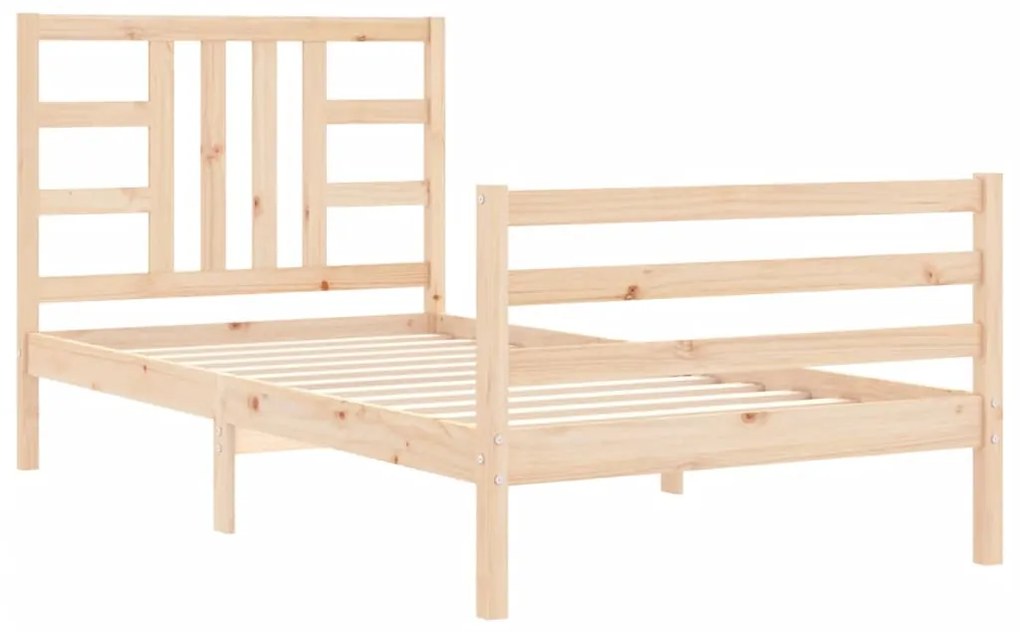 Cama sem colchão 90x200 cm madeira de pinho maciça