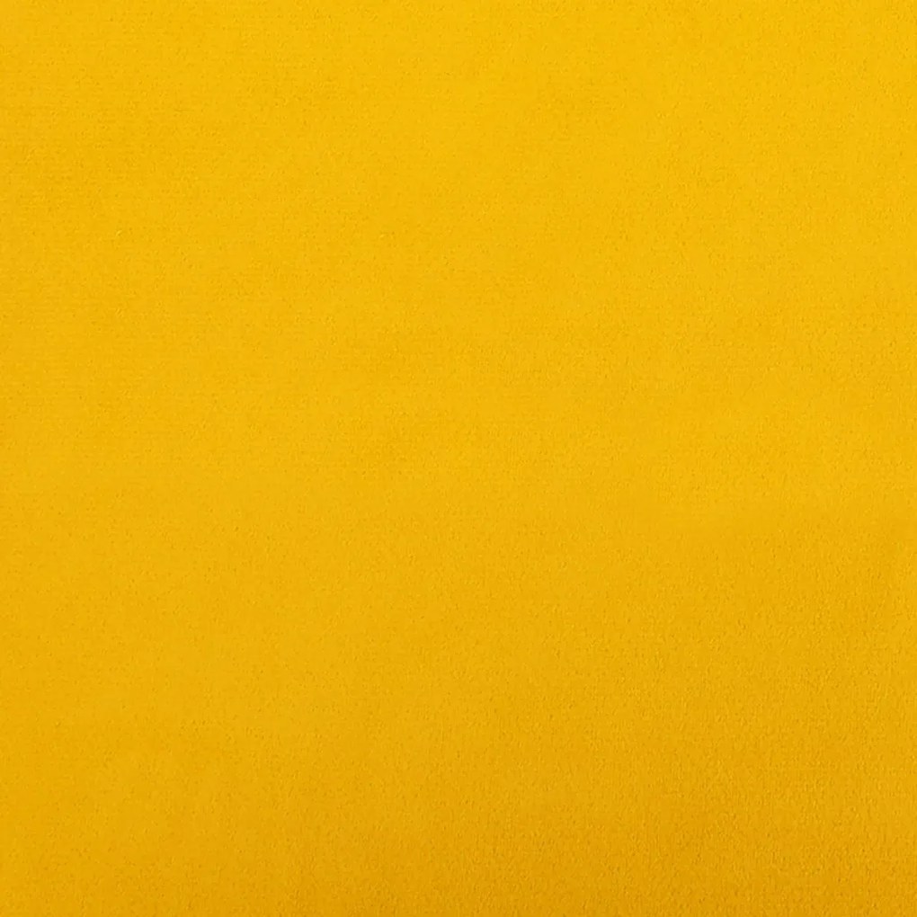 Sofá-cama de 2 lugares veludo amarelo