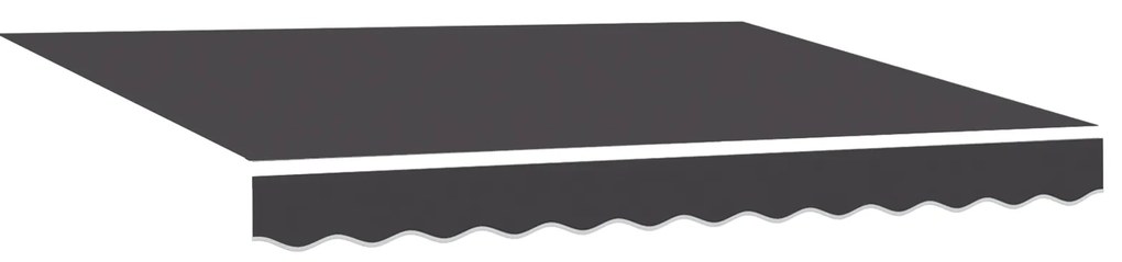 Toldo Retrátil Automático vidaXL Antracite 300x250 cm