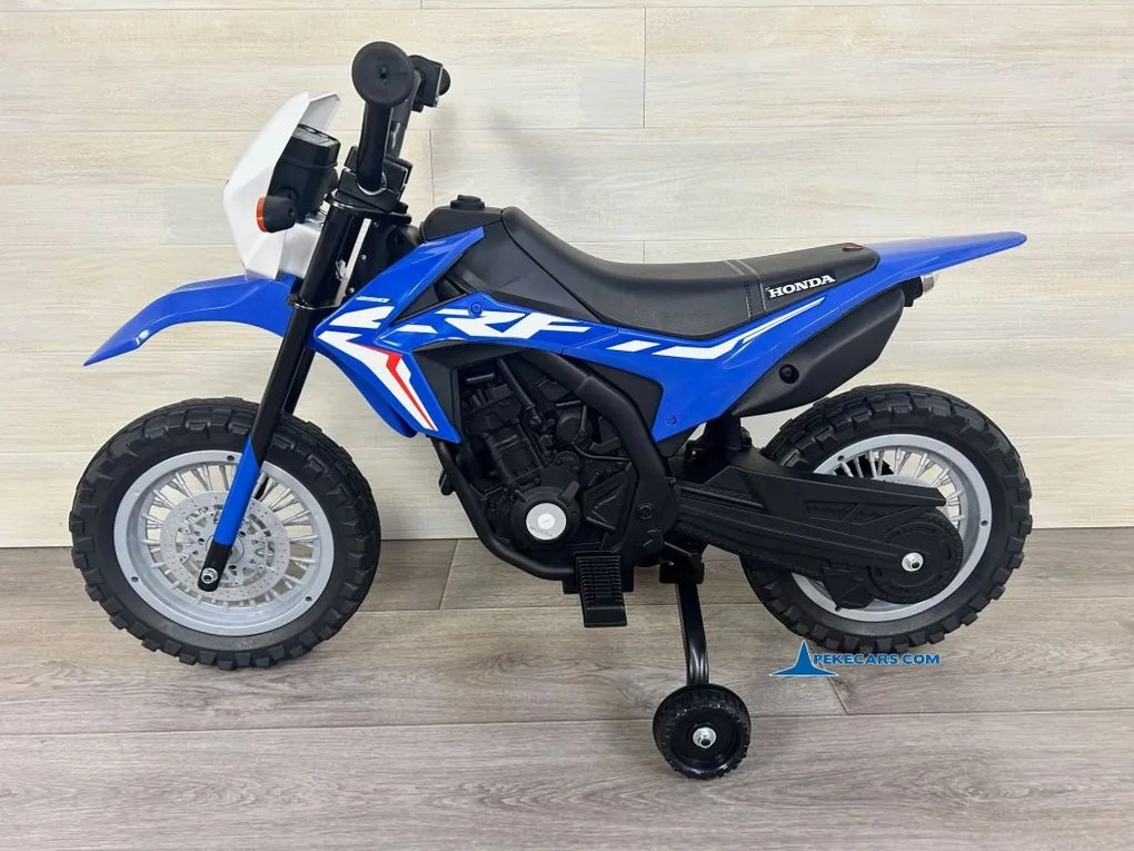 Mota elétrica 12V para crianças 3 a 6 anos Honda CRF250L Azul