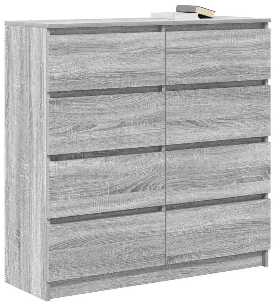 Aparador 100x35x99 cm derivados de madeira cinzento sonoma
