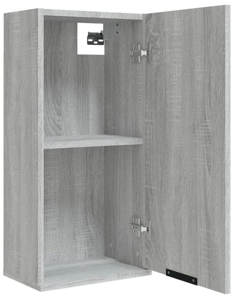 Armário de parede casa de banho 32x20x67 cm sonoma cinza