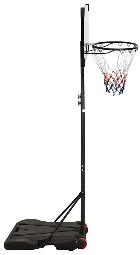 Tabela de basquetebol 216-250 cm policarbonato transparente