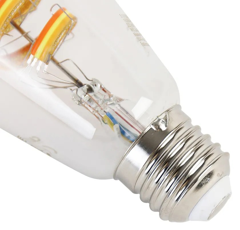 Lâmpada inteligente E27 RGB LED ST64 4,9 W 280lm 1800K