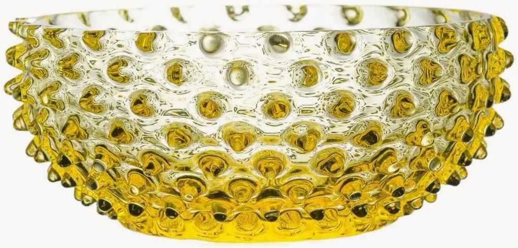 Taça de servir artesanal Hobnail