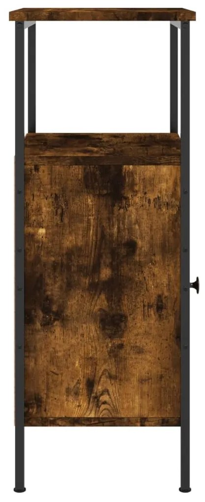 Mesas cabeceira 2pcs 41x31x80cm deriv. madeira carvalho fumado