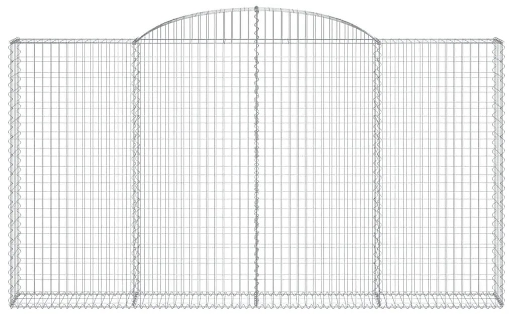 Cestos gabião arqueados 9pcs 300x30x160/180cm ferro galvanizado