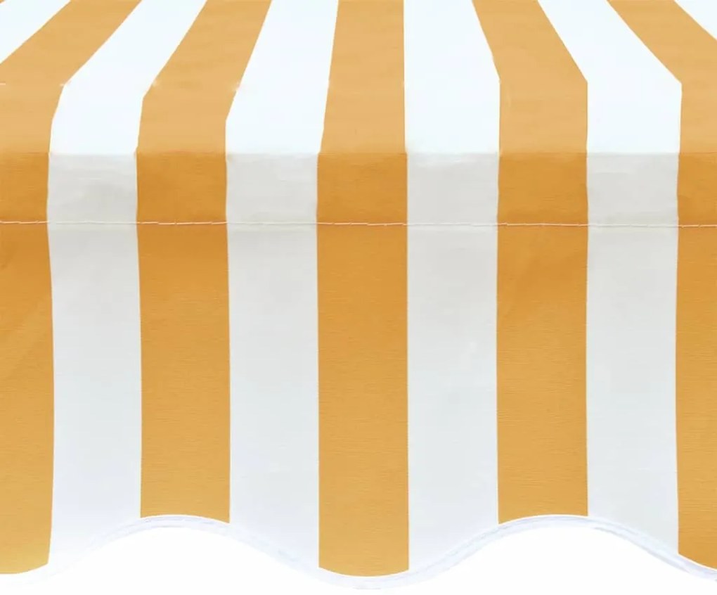 Lona toldo 6x3m (sem estrutura/caixa) amarelo girassol/branco