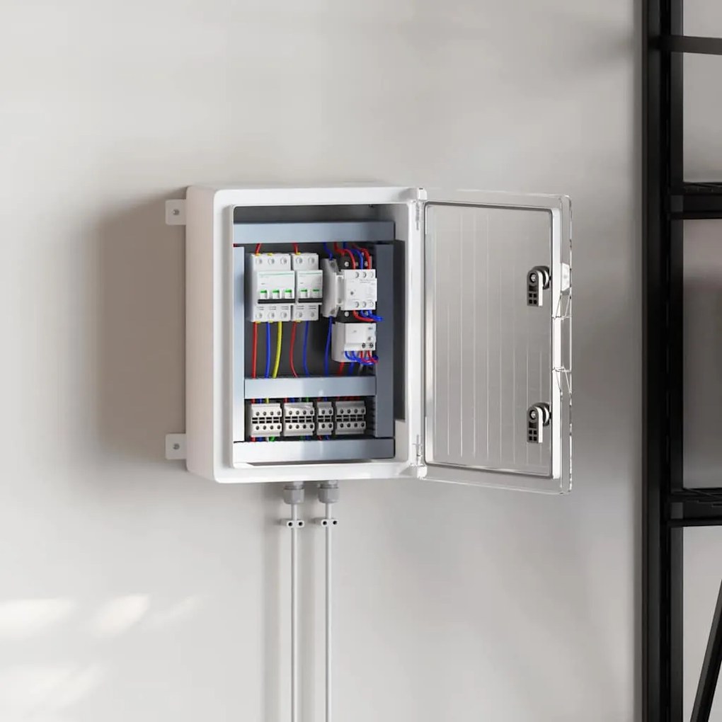 Armário de Controle IP65 à Prova d'Água Cinza 30x16,5x40 cm de Plástic