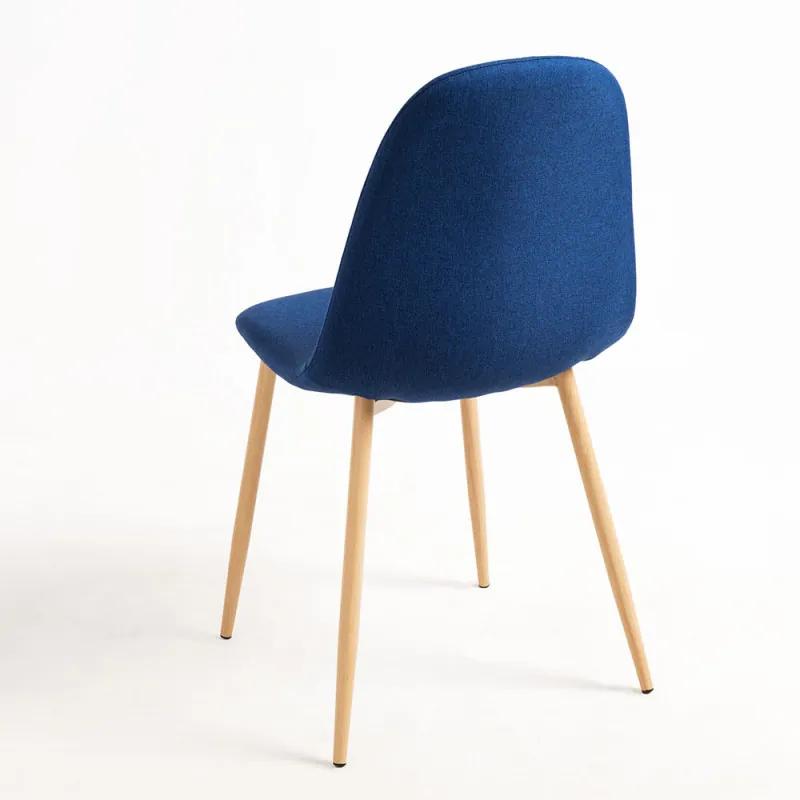 Pack 6 Cadeiras Teok Tecido - Azul