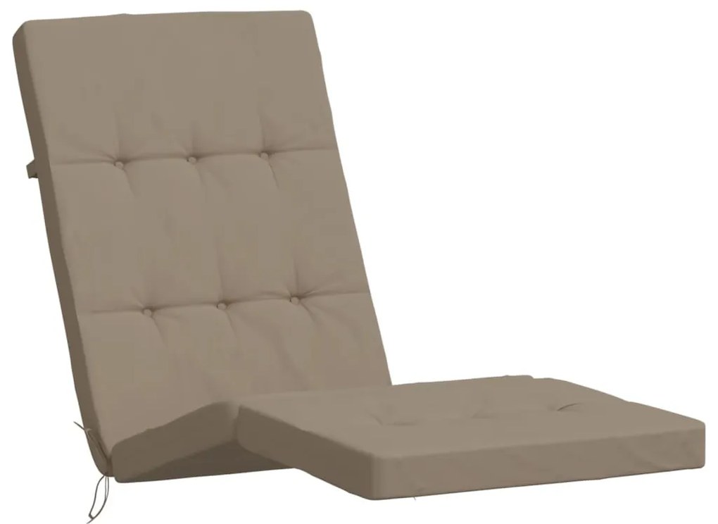 Almofadões cadeira terraço 2pcs tecido oxford cinza-acastanhado