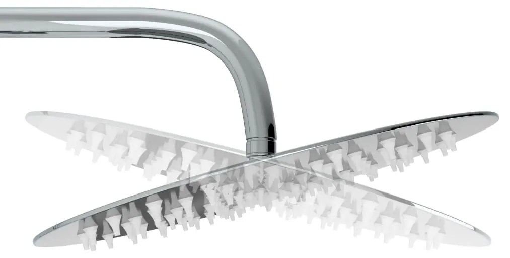 Conjunto de duche com chuveiro fixo e de mão aço inoxidável