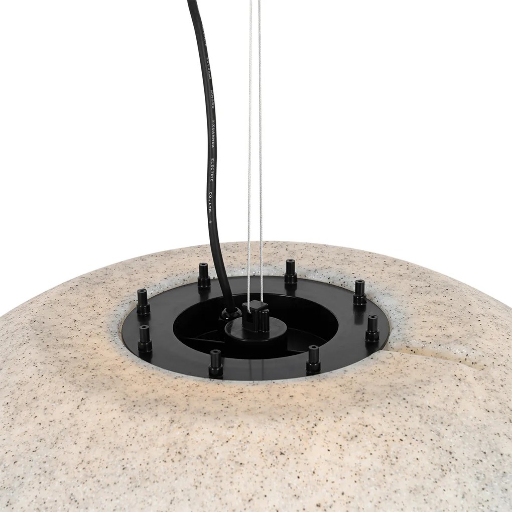 Candeeiro exterior moderno cinzento 77 cm IP65 - Nura