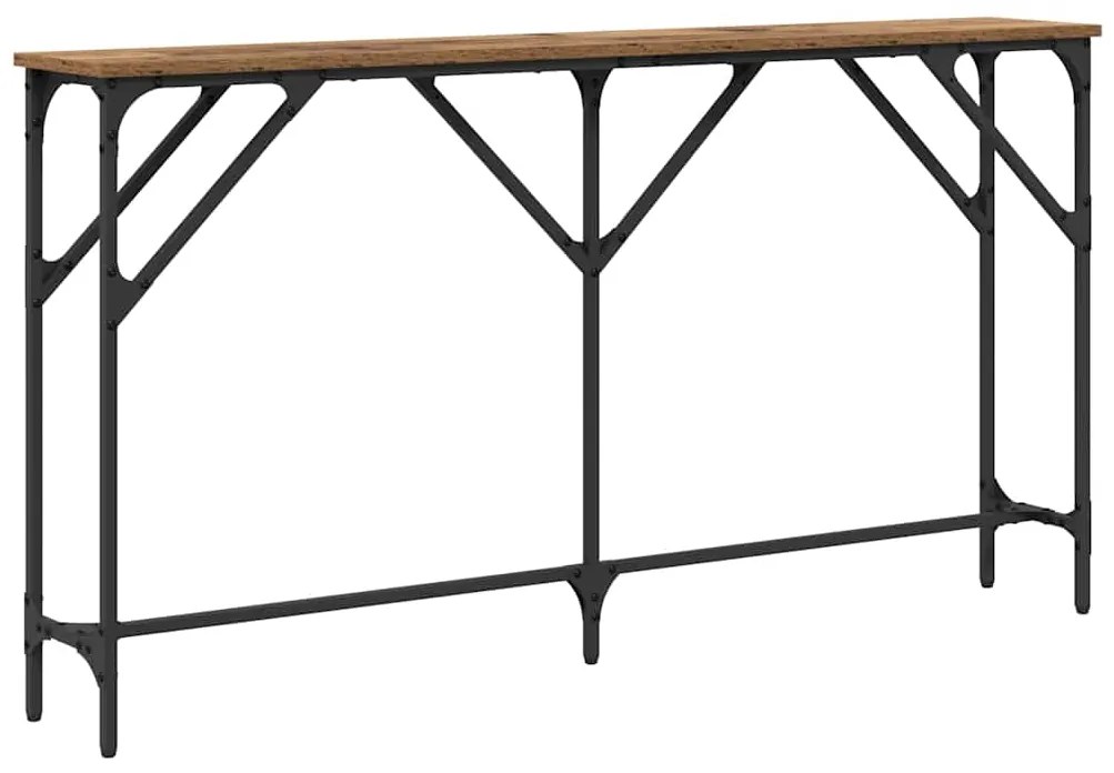 Mesa de Consola Madeira Antiga 140x23x75 cm Madeira Engenharia
