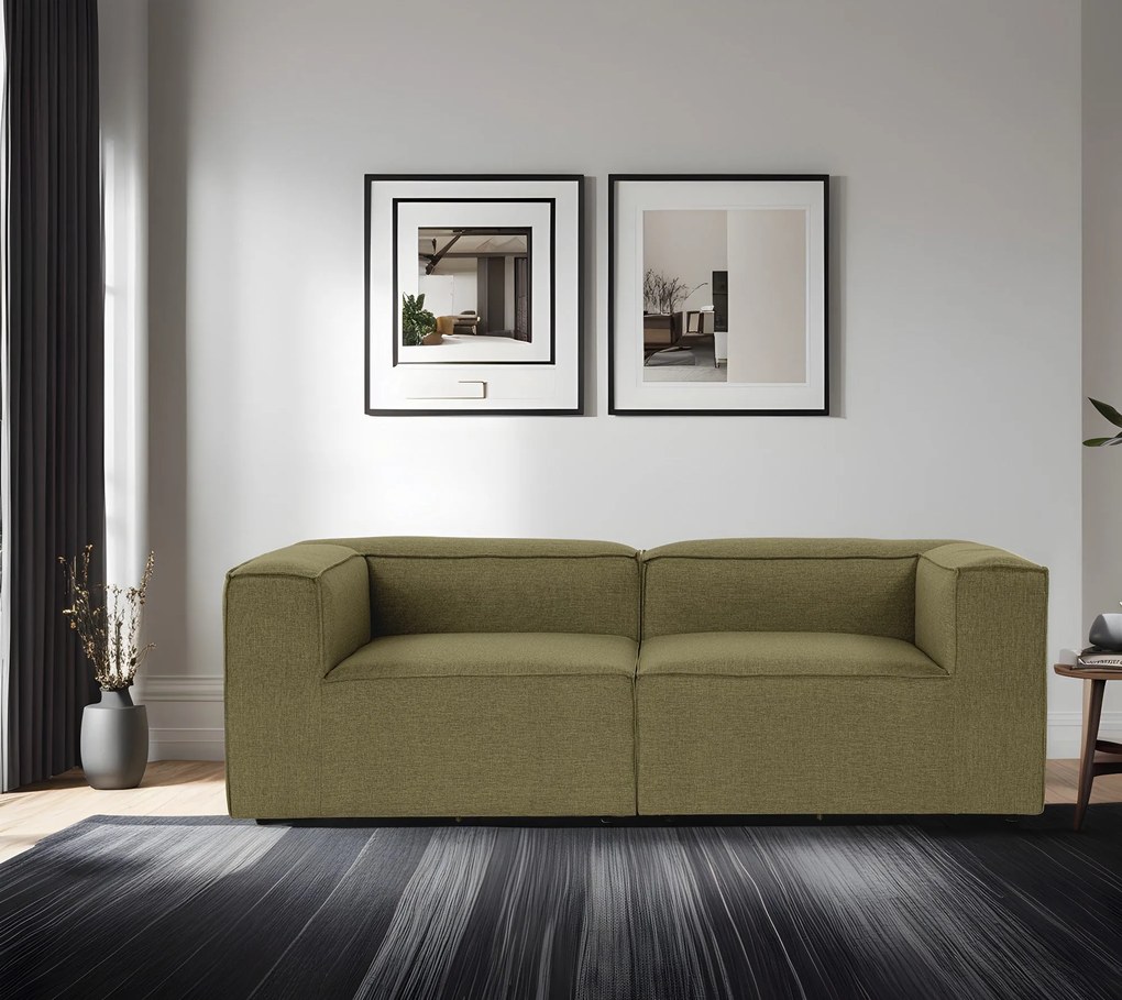 Sofá de 2 Lugares Fora – Verde – 214x66x105 cm