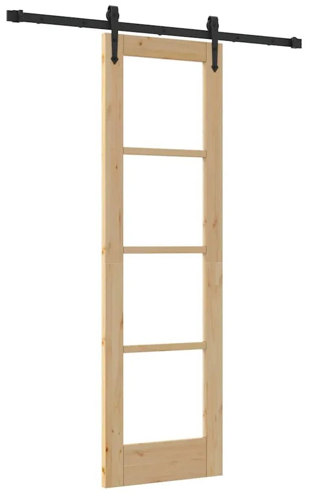 Porta Deslizante vidaXL com Conjunto de Ferragens 'ORKDAL'61x198,5 cm