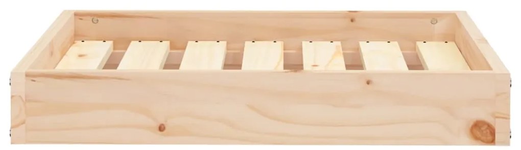 Cama para cães 61,5x49x9 cm madeira de pinho maciça