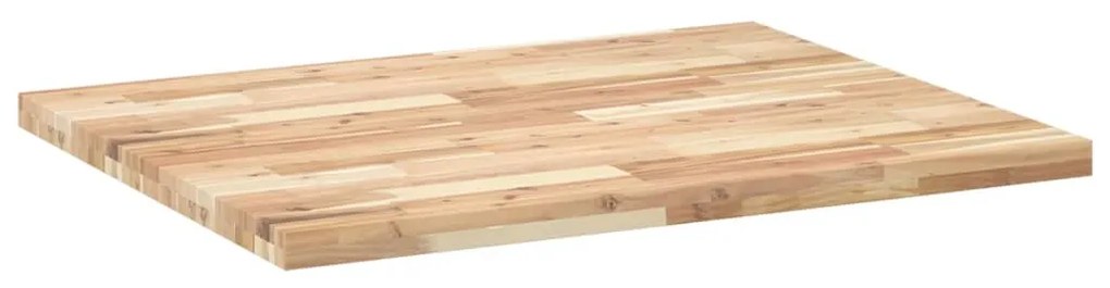 Tampo de mesa retangular 100x80x4 cm madeira de acácia maciça
