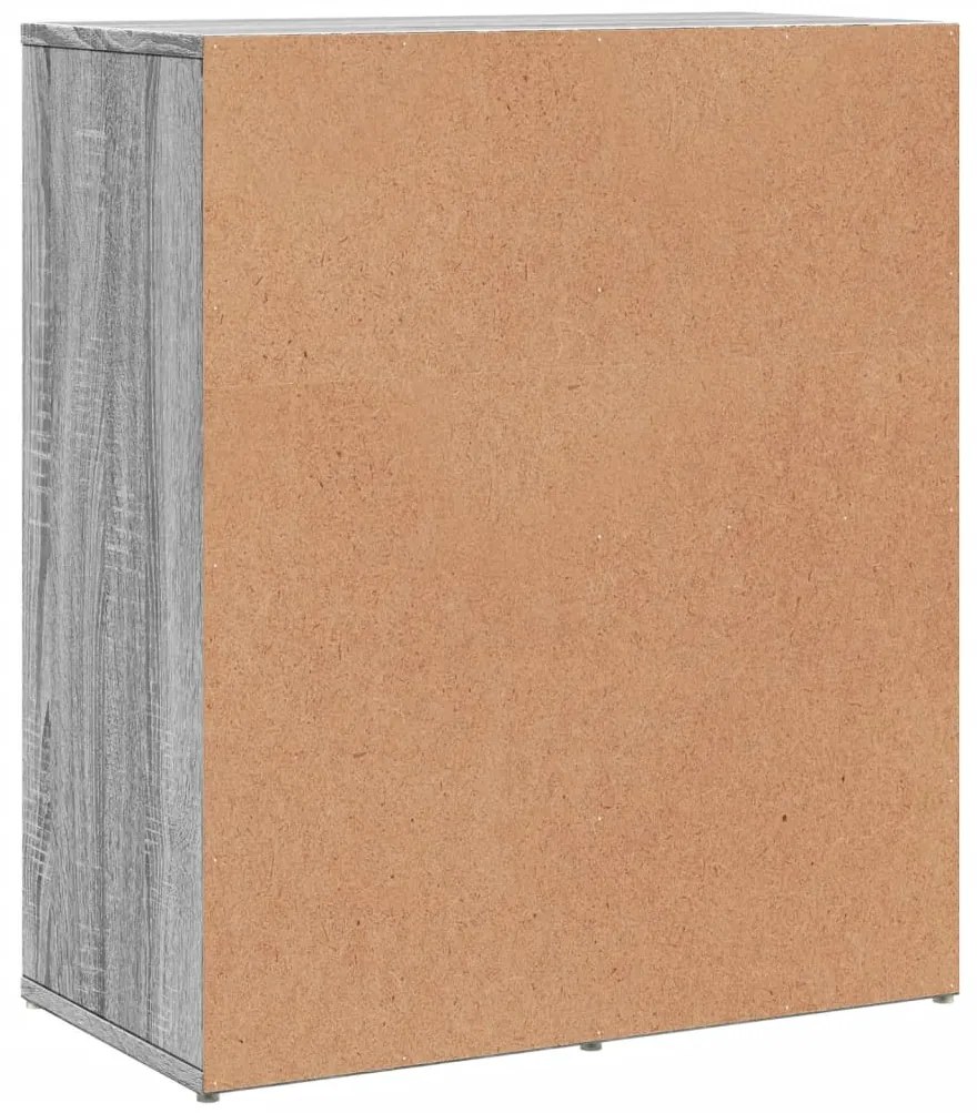 Aparadores 2 pcs 60x31x70 cm derivados madeira cinzento sonoma