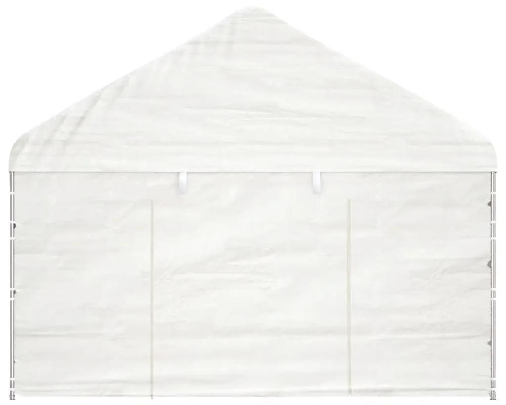 Tenda de Eventos com telhado 17,84x4,08x3,22 m polietileno branco