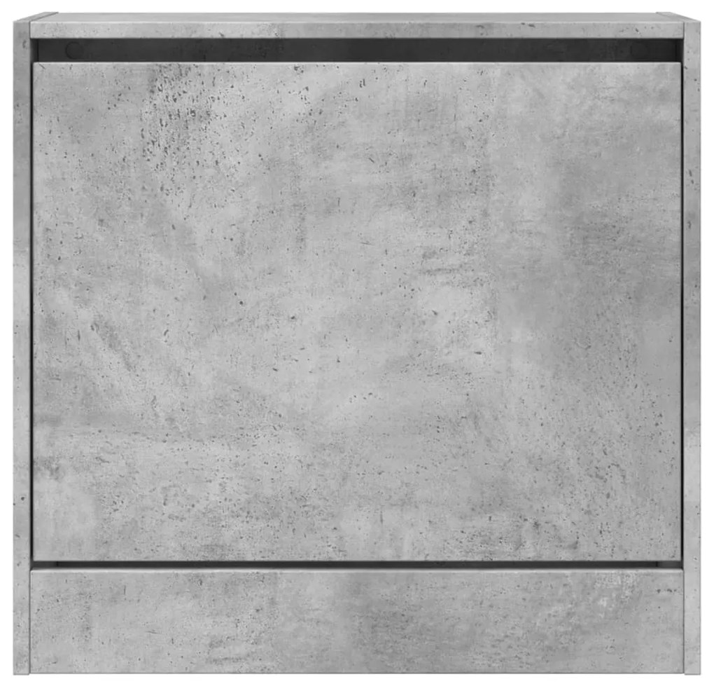 Sapateira 60x21x57 cm derivados de madeira cinzento cimento