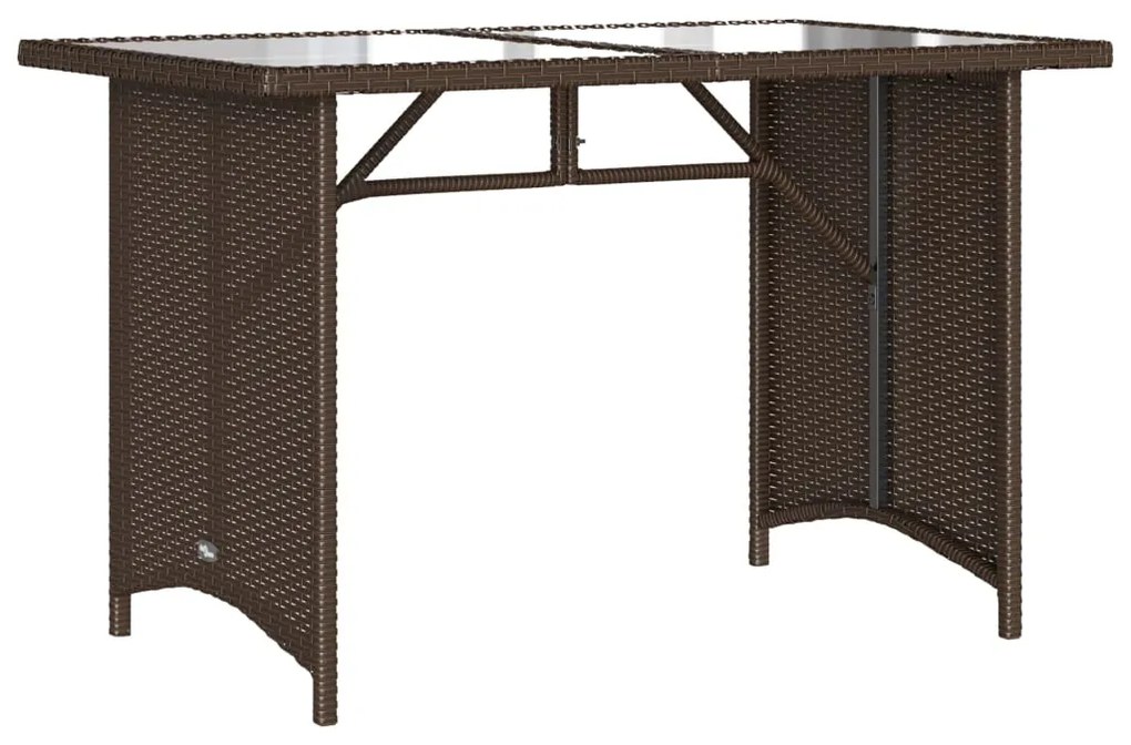 6 pcs conjunto de sofás jardim c/ almofadões vime PE castanho