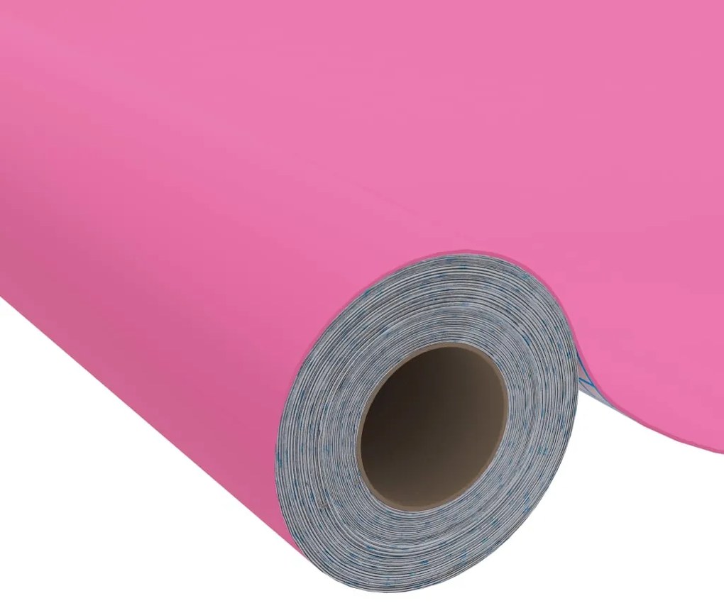 Autocolante para móveis 500x90 cm PVC rosa brilhante
