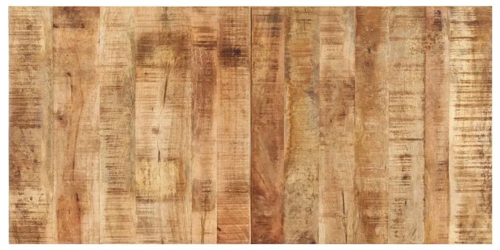 328336 vidaXL Tampo de mesa 120x60x(1,5-1,6) cm madeira de mangueira áspera