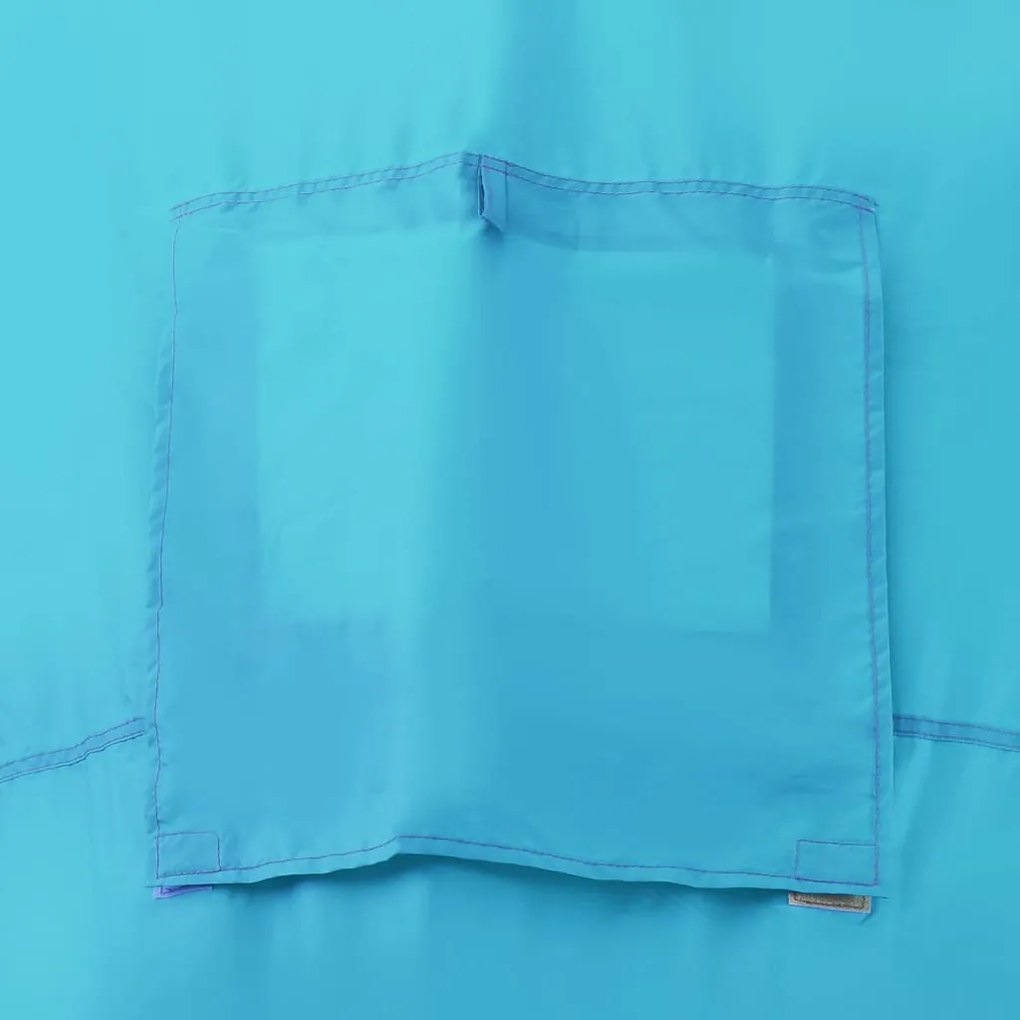 Tenda de campismo 6 pessoas azul e azul-claro