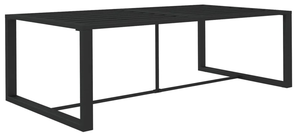 7 pcs conjunto lounge jardim com almofadões alumínio antracite