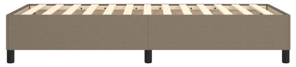 Estrutura de cama sem colchão 90x190 cm tecido cinzento