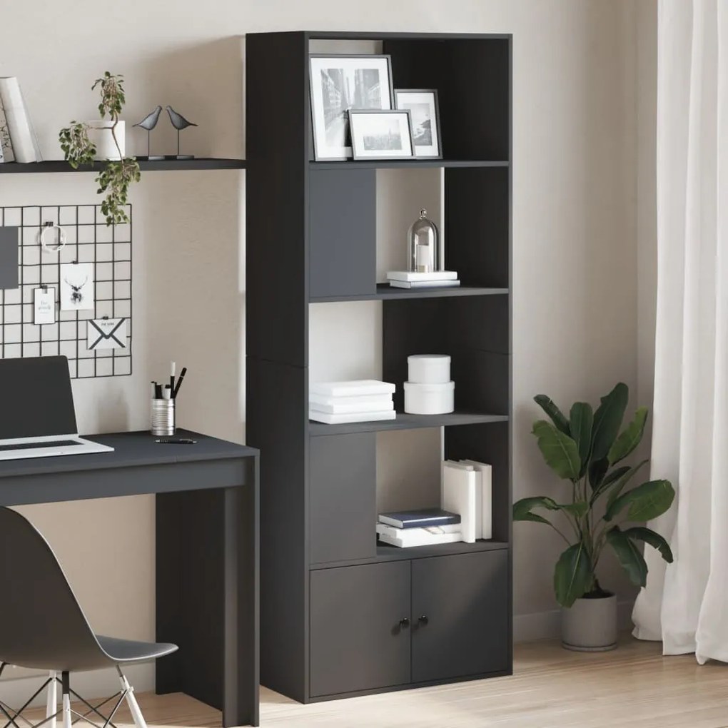 vidaXL Estante 70x36x189 cm derivados de madeira preto