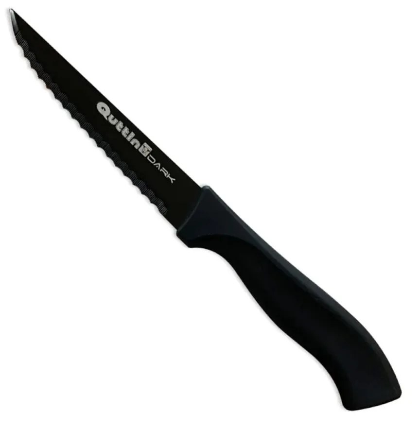 Faca Serrilha Preta 11CM